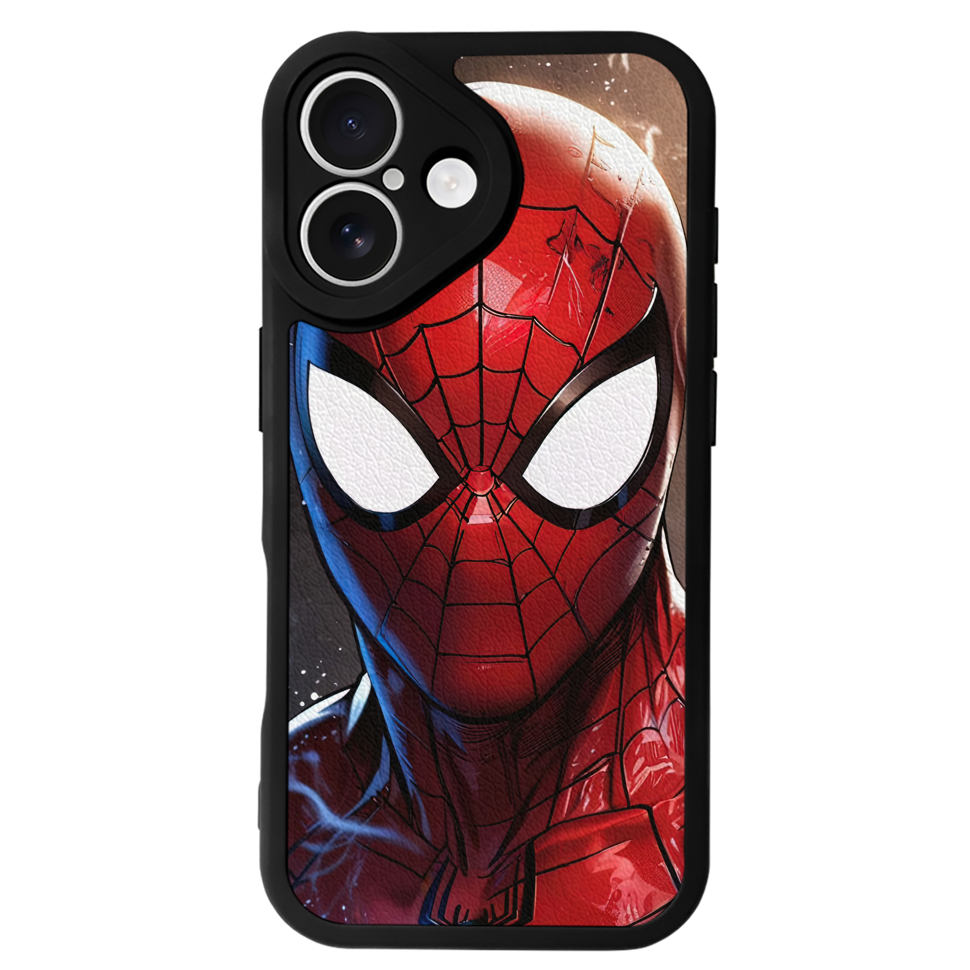 （画像用） Spider Man スパイダーマン 【iPhone 16シリーズ対応】シリコンスマホケース（レザー調） 材質：シリコン